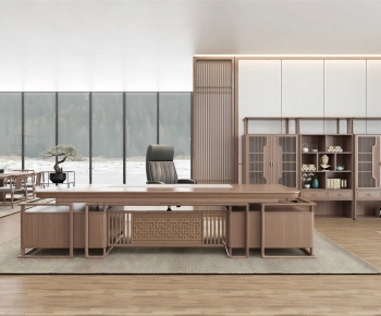 New Chinese Style Manager's Office-ID:751796015