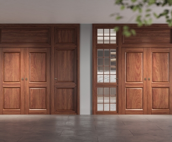 New Chinese Style Double Door-ID:545447113