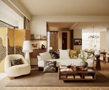 Modern A Living Room-ID:471900948