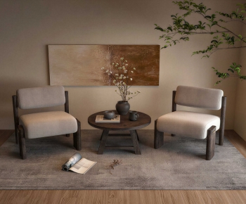 Wabi-sabi Style Lounge Chair-ID:700845966