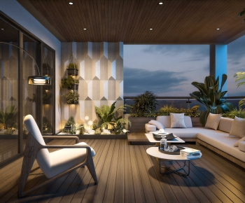 Modern Leisure Balcony-ID:221262936