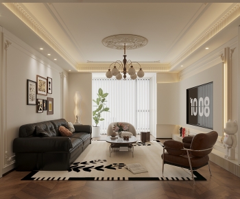 French Style A Living Room-ID:488469619