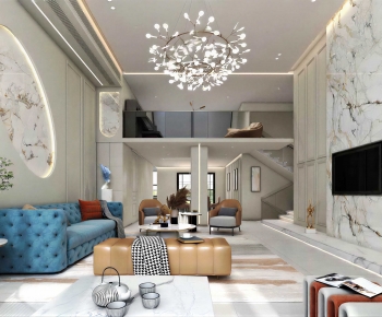 Modern A Living Room-ID:294621029