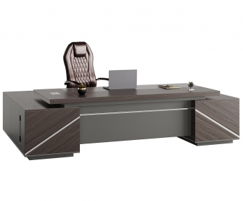 Modern Office Desk And Chair-ID:837847957