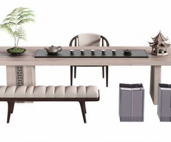 New Chinese Style Tea Tables And Chairs-ID:608710059