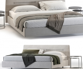 Modern Double Bed-ID:736876019