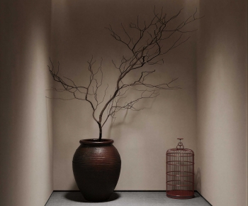 New Chinese Style Ground Green Plant Potted Plants-ID:326886895