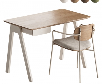 Modern Computer Desk And Chair-ID:372071987