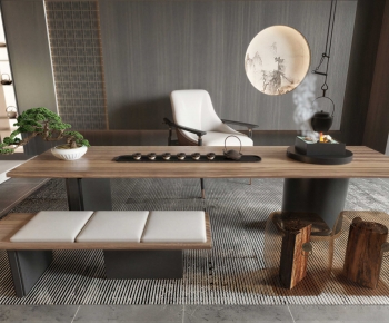 New Chinese Style Tea Tables And Chairs-ID:110445983