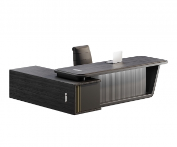 Modern Office Desk And Chair-ID:582034119