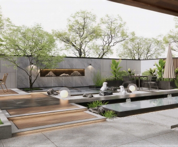 New Chinese Style Courtyard/landscape-ID:766585117