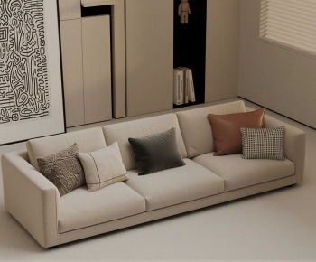 Modern Three-seat Sofa-ID:633063088