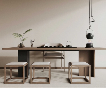 New Chinese Style Tea Tables And Chairs-ID:801829109