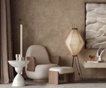 Wabi-sabi Style Lounge Chair-ID:101640276