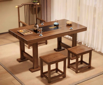 New Chinese Style Tea Tables And Chairs-ID:939394955