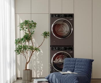 Modern Laundry Cabinet-ID:469563964