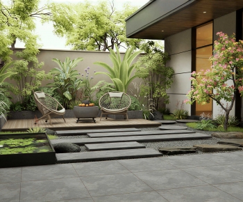 Japanese Style Courtyard/landscape-ID:693259005