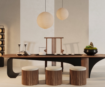 New Chinese Style Tea Tables And Chairs-ID:398755071