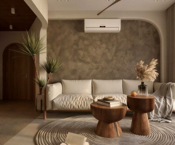 Wabi-sabi Style A Living Room-ID:343174937