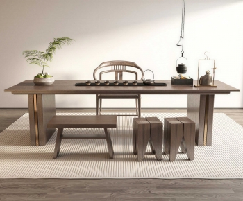 New Chinese Style Tea Tables And Chairs-ID:397062069