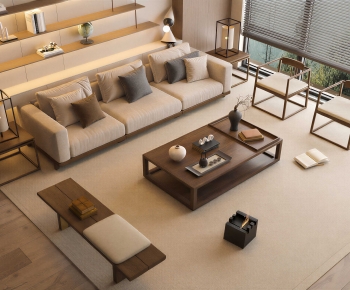 New Chinese Style Sofa Combination-ID:841453081