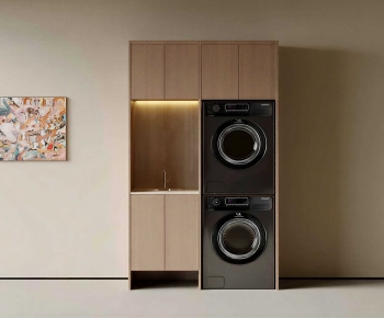 Modern Laundry Cabinet-ID:744218868