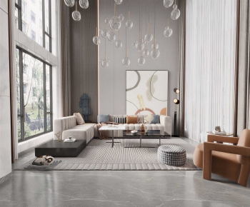 Modern A Living Room-ID:939702033