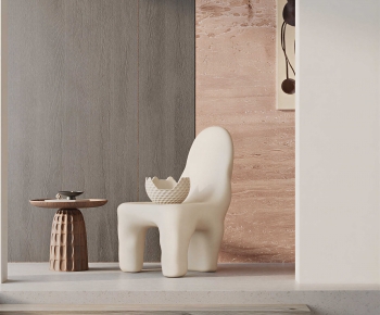 Wabi-sabi Style Lounge Chair-ID:507008083