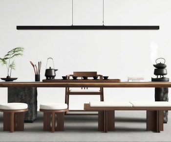 New Chinese Style Tea Tables And Chairs-ID:573641067