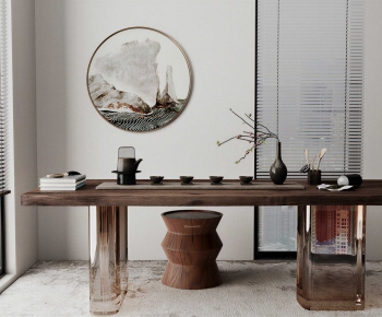 New Chinese Style Tea Tables And Chairs-ID:385771992