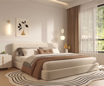 Modern Double Bed-ID:226969969
