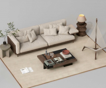 Wabi-sabi Style Sofa Combination-ID:300196893