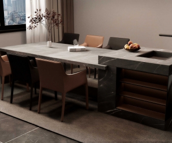 Modern Dining Table And Chairs-ID:418507105