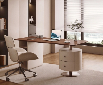 Modern Computer Desk And Chair-ID:922308929