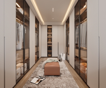 Modern Clothes Storage Area-ID:701934106