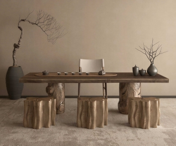 New Chinese Style Tea Tables And Chairs-ID:380414962