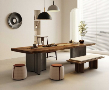 New Chinese Style Tea Tables And Chairs-ID:313662052