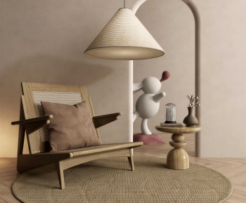 Wabi-sabi Style Lounge Chair-ID:982691053