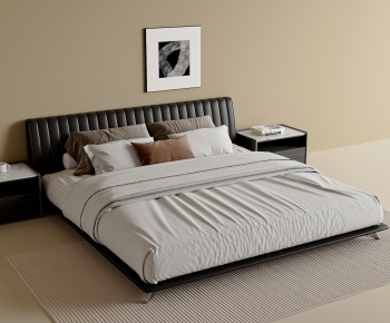 Modern Double Bed-ID:377229936