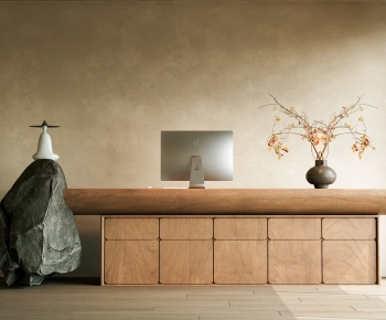 Wabi-sabi Style Reception Desk-ID:286885985