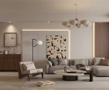 Modern A Living Room-ID:987858066
