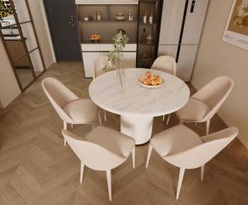 Modern Dining Table And Chairs-ID:884489061