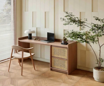 Modern Computer Desk And Chair-ID:547877072