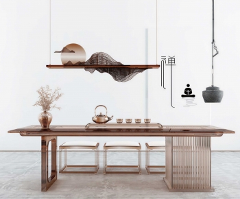 New Chinese Style Tea Tables And Chairs-ID:904706957