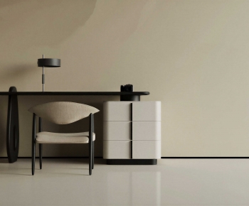 Modern Computer Desk And Chair-ID:103569986