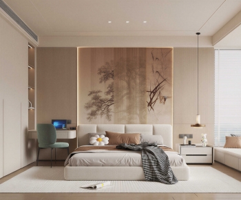 New Chinese Style Bedroom-ID:300940044