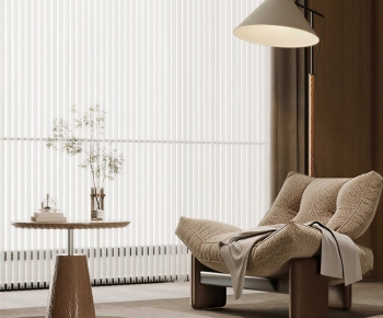 Wabi-sabi Style Lounge Chair-ID:895524981