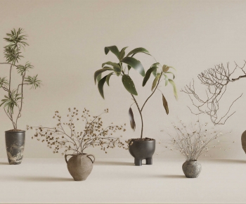 Modern Ground Green Plant Potted Plants-ID:483660944