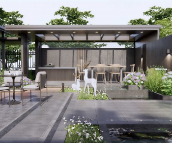 Modern Courtyard/landscape-ID:762835034