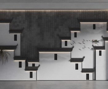 New Chinese Style Landscape Wall-ID:692679939